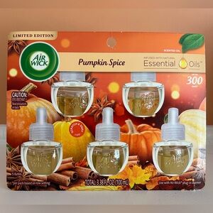 NWT Air Wick Pumpkin Spice Essential Oil Refills Limited Edition